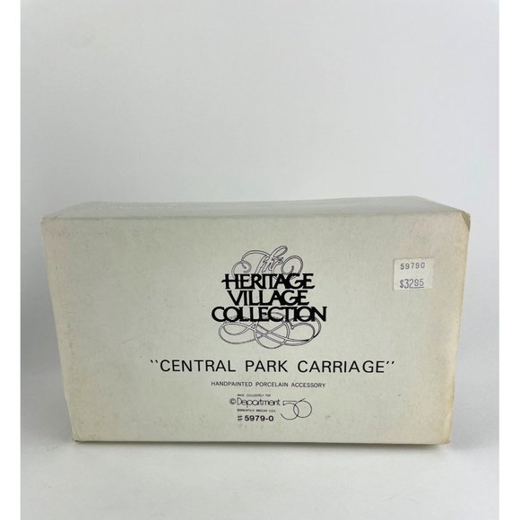 Christmas - DEPT. 56 - CENTRAL PARK CARRIAGE - Original Box - Picture 7 of 8